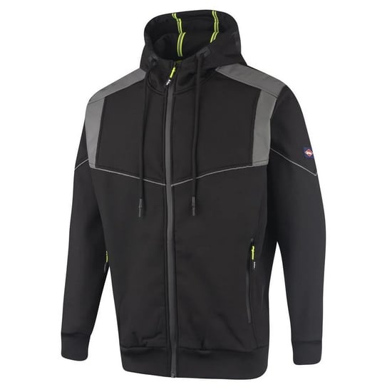 Lee Cooper Heren Reflecterende Jas met Capuchon (Zwart) - Image 1