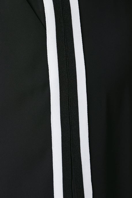 Side Stripe Elastic Waist Wide Leg Trouser