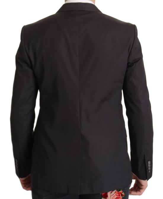 Dolce & Gabbana Black Single Breasted TAORMINA Breasted Men's Blazer - Image 5
