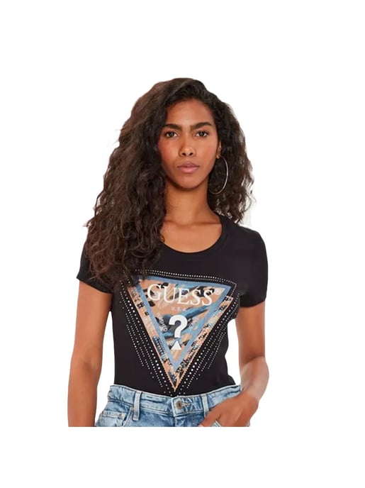 Guess dames T-shirt G met strass-patroon - Image 1