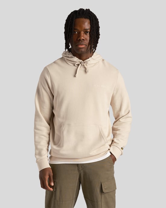 Lyle & Scott Men's Loopback Embroidered Hoodie in Cove