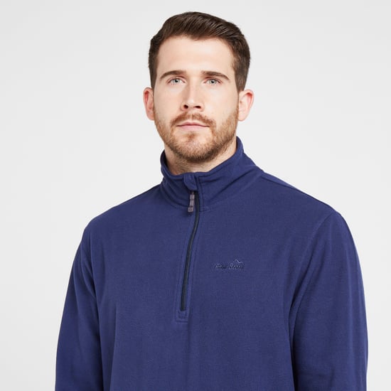 Peter Storm Men's Bracken Half Zip Recycled Polyester Fleece, Walking & Hiking Mid-layer