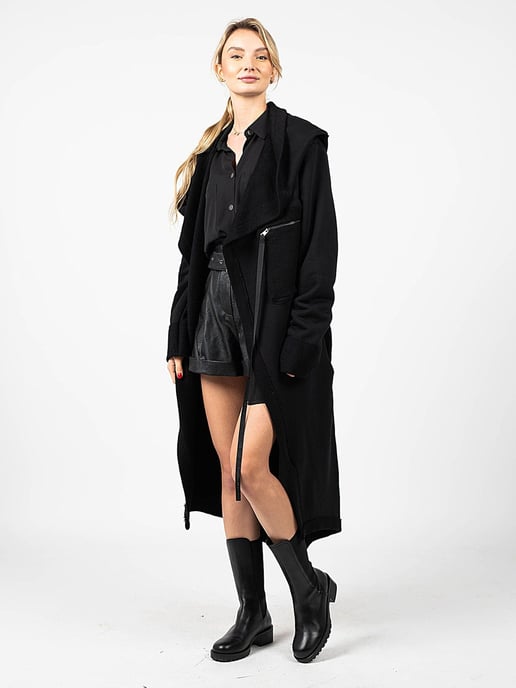 La Haine Inside Us Cardigan Unisex Woman's Black - Image 3