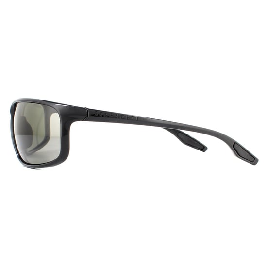 Serengeti Sunglasses Levanzo 8611 Shiny Black PhD 2.0 Polarized CPG Grey