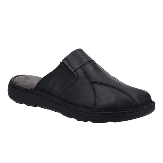Hush Puppies Mens Carson Leather Mules (Black) - Image 1