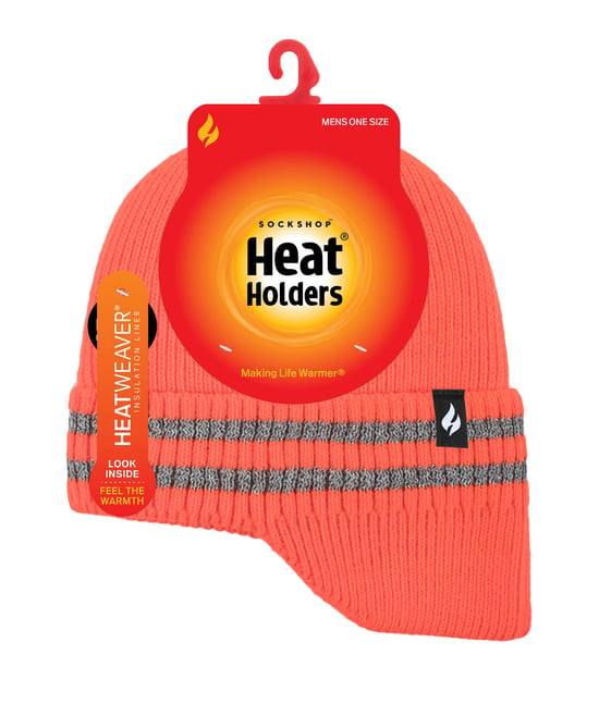 Mens Thermal & Warm Drop Neck Hat | Värmehållare | Mössor med reflekterande rand - Gul - Image 2
