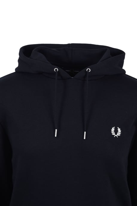 Fred Perry Tipped Hooded Sweatshirt Navy