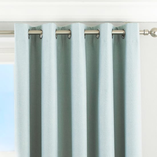 Twilight Blackout Eyelet Curtains in Duck Egg Blue - Image 2