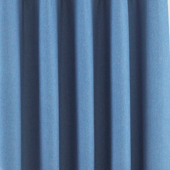 Twilight Blackout Eyelet Curtains in Denim - Image 3