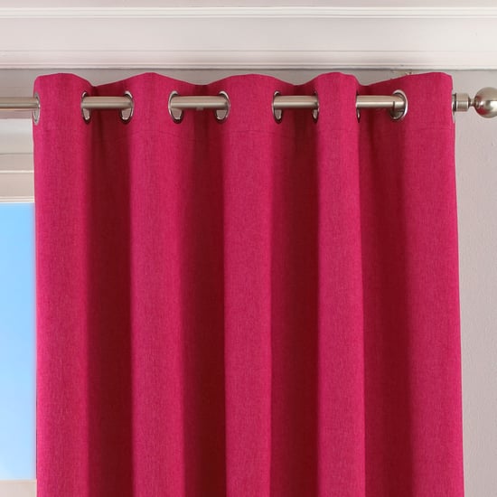 Twilight Blackout Eyelet Curtains in Pink - Image 2