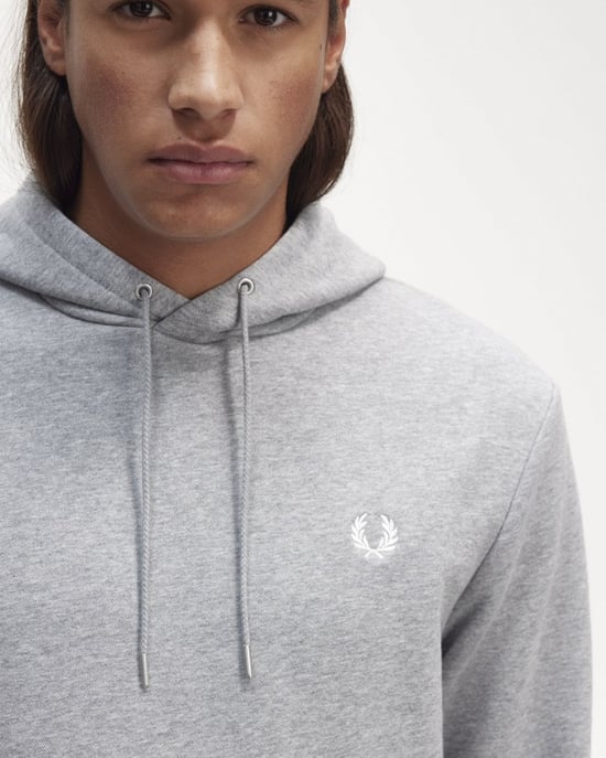 Fred Perry Mens Tipped Hooded Sweatshirt - Image 2