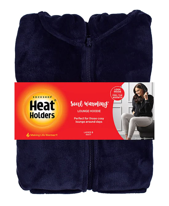 Heat Holders - Ladies Soul Warming Soft Fleece Lounge Hoodie - Marinblå - Image 2