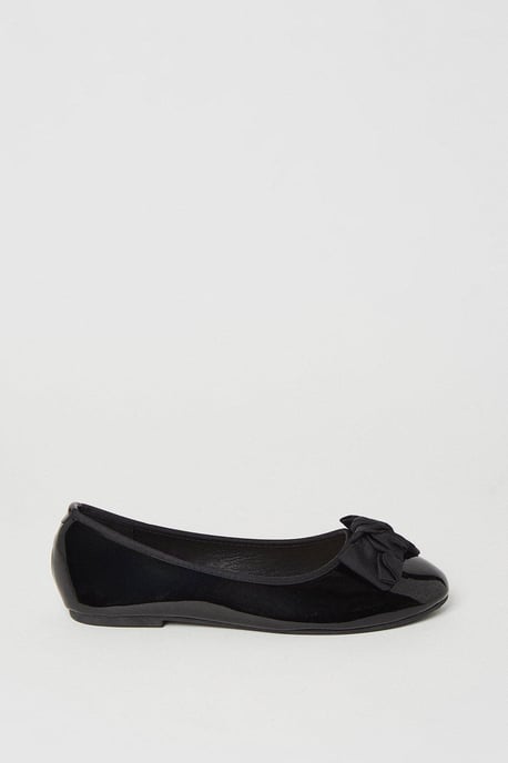 Wide Fit Palmer Knotted Bow Detail Ballerina - Image 2