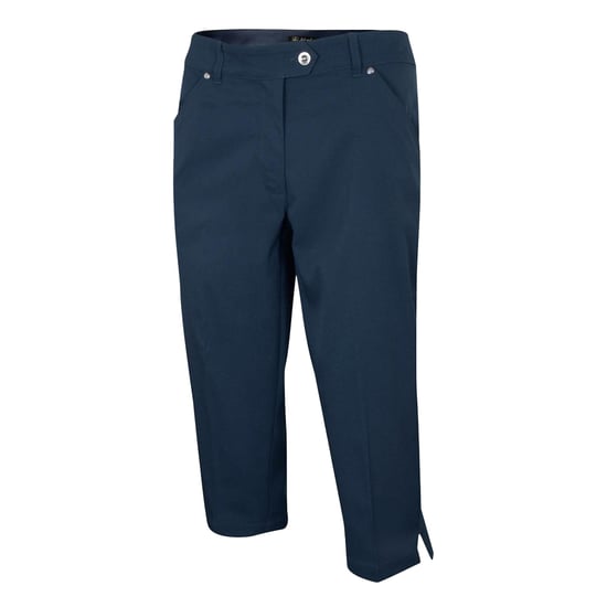 Island Green Womens/Ladies Golf Capri Trousers (Dark Navy) - Image 1
