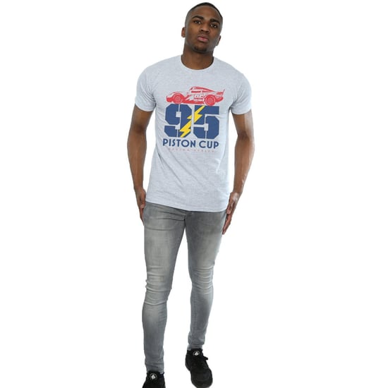 Disney Mens Cars Piston Cup 95 T-Shirt (Sports Grey)