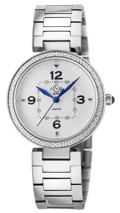 GV2 Women's Piemonte 14200B Swiss Quartz Two-Tone Stainless Steel Diamond Watch - Image 1