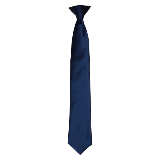 Premier Unisex Adult Satin Tie (Navy) - Image 1