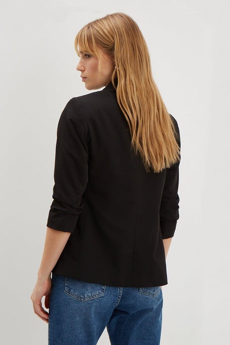 Ruched Sleeve Blazer - Image 3