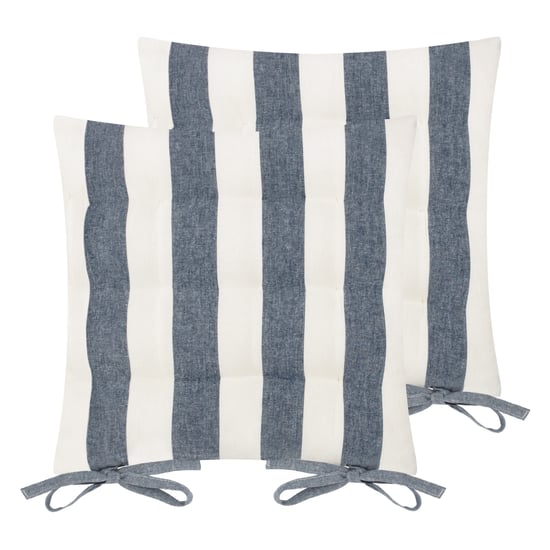 Yard Hayle Striped Cotton 2 Pack Seat Pads - Image 1