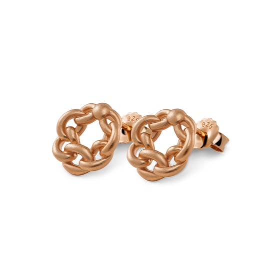 Orphelia 'Estelle' Dames 925 Sterling Zilveren Set: Ketting-Hanger + Oorbellen - Roze SET-7516/RG - Image 3