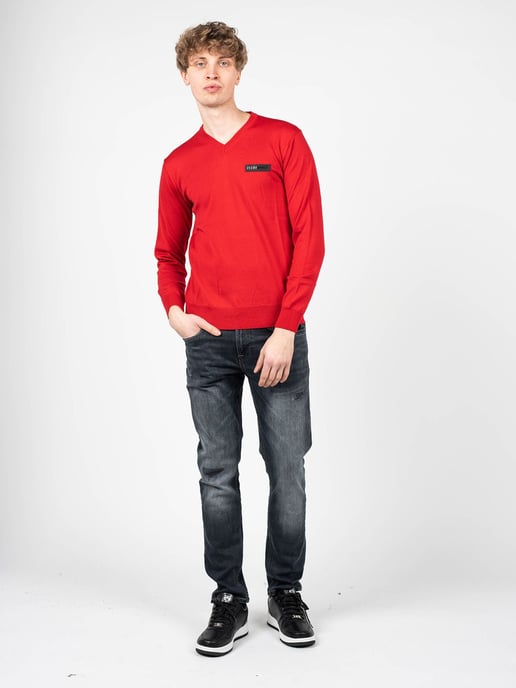 Plein Sport Pullover Merino Men's Red - Image 2