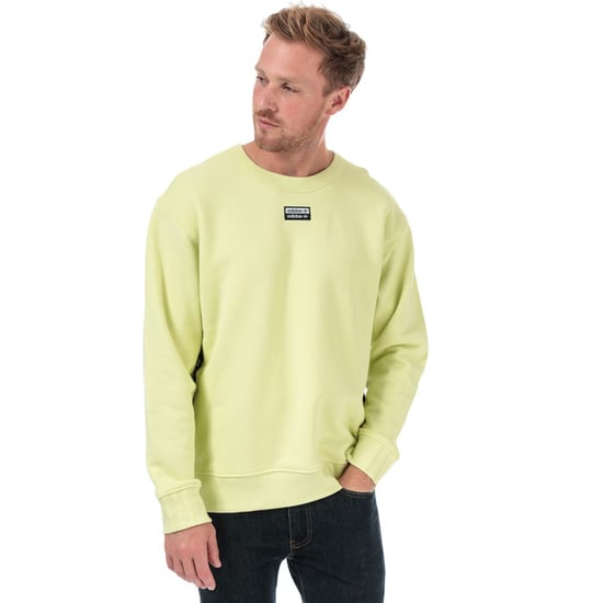 Men's adidas Originals R.Y.V. Crew Sweatshirt in Yellow - Image 1