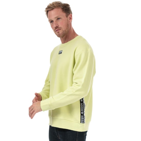Men's adidas Originals R.Y.V. Crew Sweatshirt in Yellow - Image 5