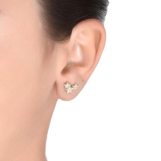Luxenter family 925 sterling silver och glänsande rodiumpläterade zirkoniaörhängen - Image 2