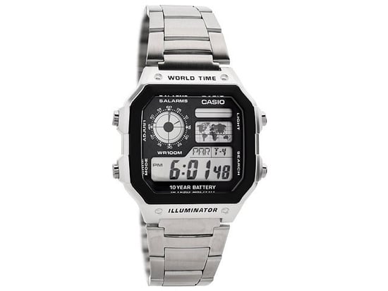 Casio Casio Collection Men's Silver Watch AE-1200WHD-1AVEF - Image 1