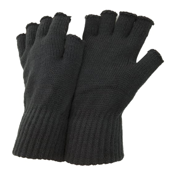 FLOSO Mens Fingerless Winter Gloves (Charcoal) - Image 1