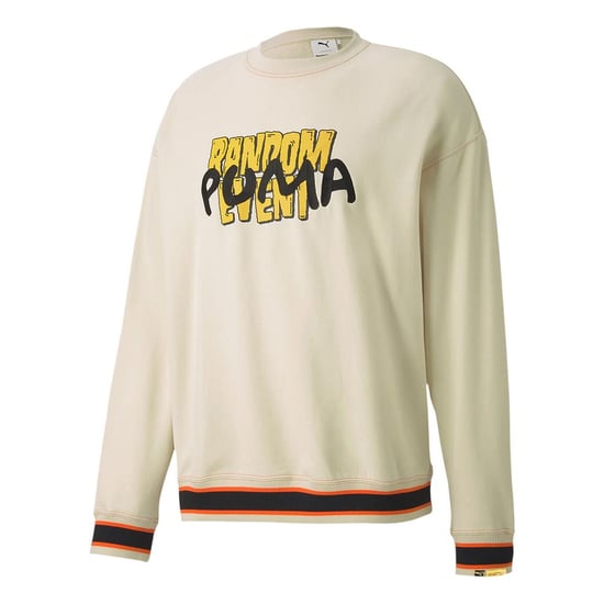 Puma x Randomevent Long Sleeve Crew Neck Cream Mens Sweaters 596663 50
