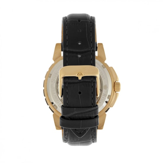 Reign Philippe Automatische Skeleton Leerband Horloge - Image 2