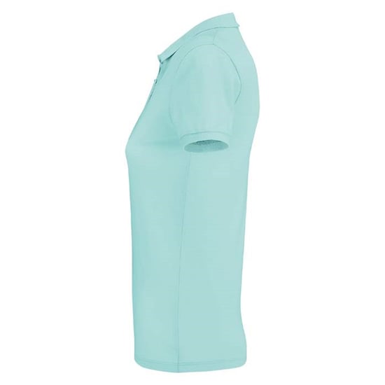 SOLS Womens/Ladies Planet Organic Polo Shirt (Arctic Blue) - Image 3