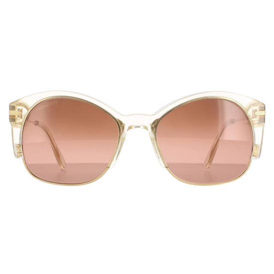 Serengeti Semi Rimless Womens Gold Champagne Polarized Drivers Gradient  Vinita