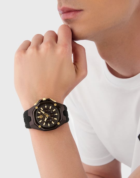 Philipp Plein Octagon Men's Black Watch PWTBA0323 - Image 3