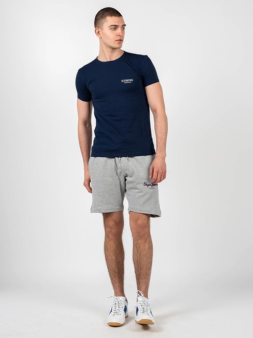 Iceberg T-shirt C-neck Men's Blue