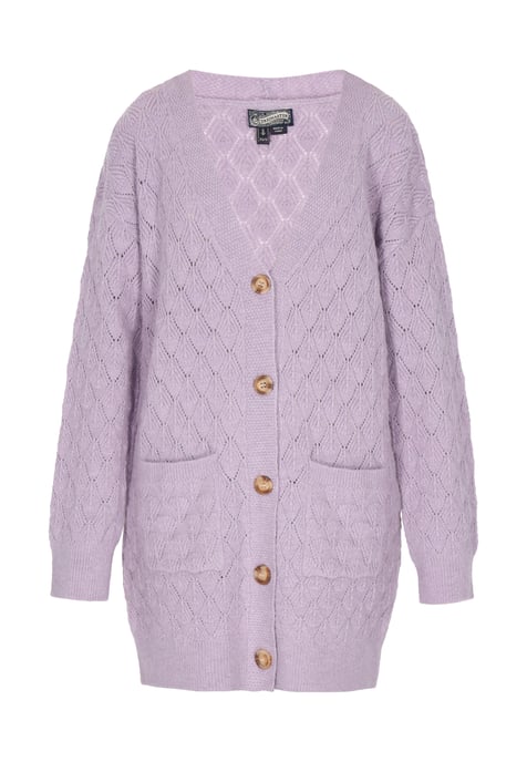 Dreimaster Vest Dames lavendel melange - Image 1