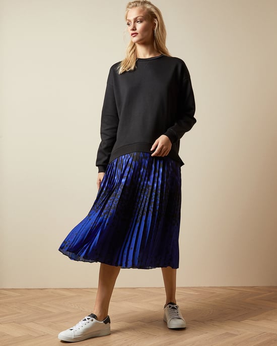 Ted Baker Mokara Topaz Mockable Sweater Dress, Dark Blue - Image 1