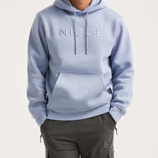 Nicce Mercury Mens Light Blue Hoodie - Image 1