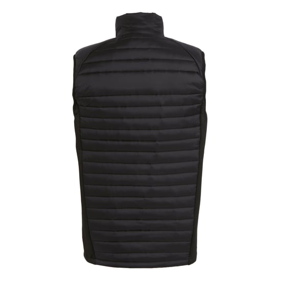 Regatta Mens Navigate Quilted Hybrid Gilet (Black/Lime Green)