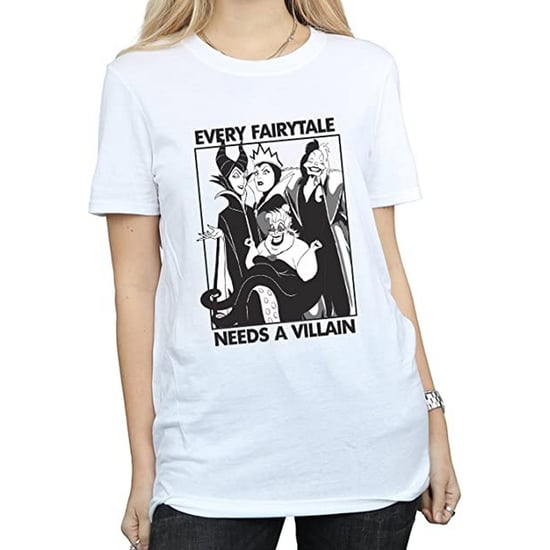 Disney Womens/Ladies Every Fairy Tale Needs A Villain Cotton Boyfriend T-Shirt (White) - Image 1