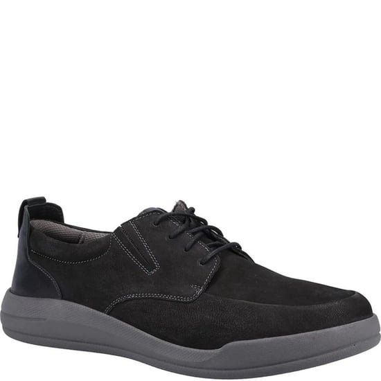Hush Puppies Mens Eric Leather Lace Up Shoes (Black)