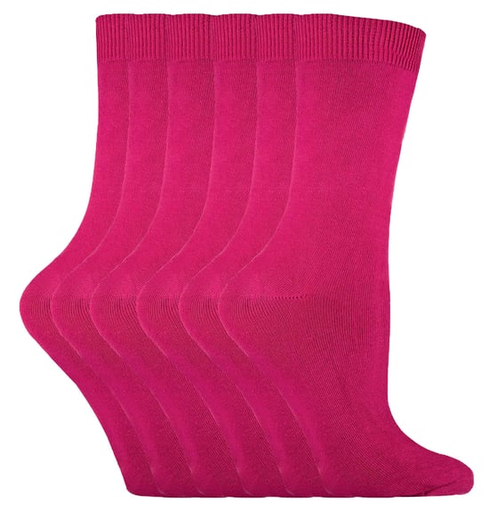 Sock Snob - 6 par enfärgade bomullsstrumpor för damer - Image 1