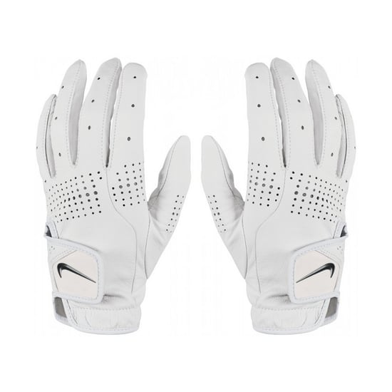 Nike Womens/Ladies Tour Classic III Leather 2020 Right Hand Golf Glove (White/Black) - Image 3