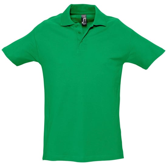 SOLS Heren Lente II Korte Mouw Zwaarlijvig Poloshirt (Kelly Groen) - Image 1