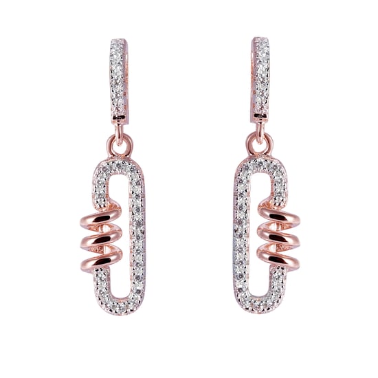 Orphelia 'Gigi' Dames 925 Sterling Zilveren Set: Halsketting + Oorbellen + Ring - Roze SET-7438 - Image 3