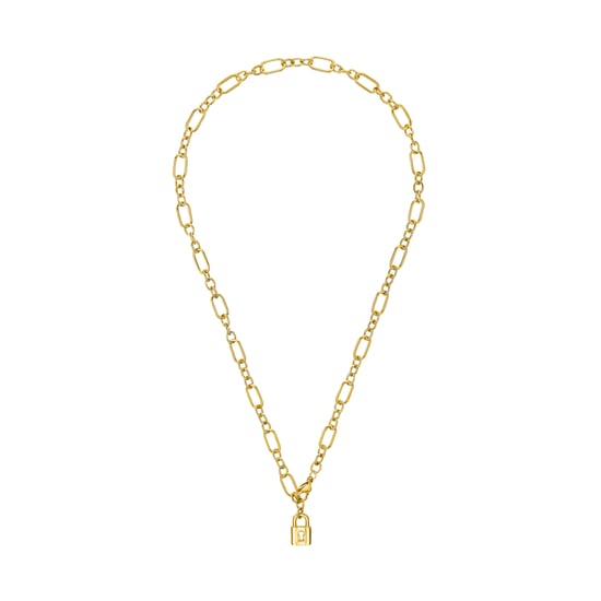 s.Oliver chain with pendant for ladies, stainless steel | lock