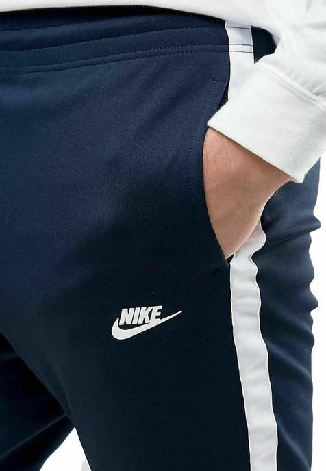 Nike Mens Tribute Hooded Tracksuit in Navy - Image 6
