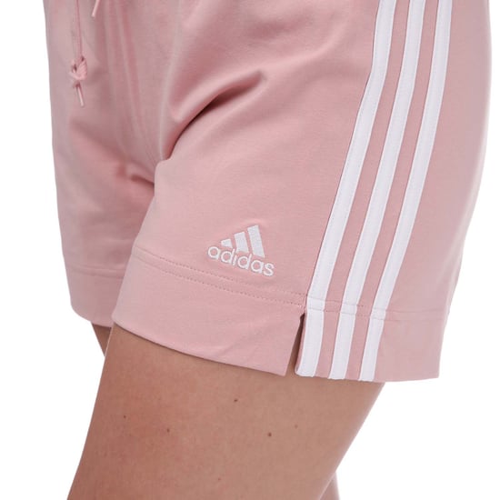 Women's adidas Essentials Slim 3-Stripes Shorts in Pink