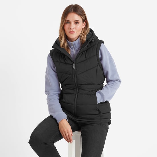 Calvo Womens Padded Gilet Black